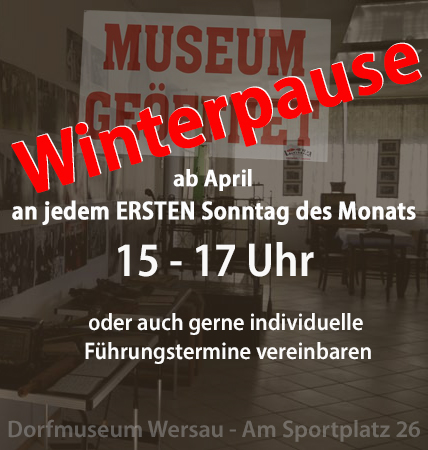 Museum Offnungszeiten REV4 Winterpause